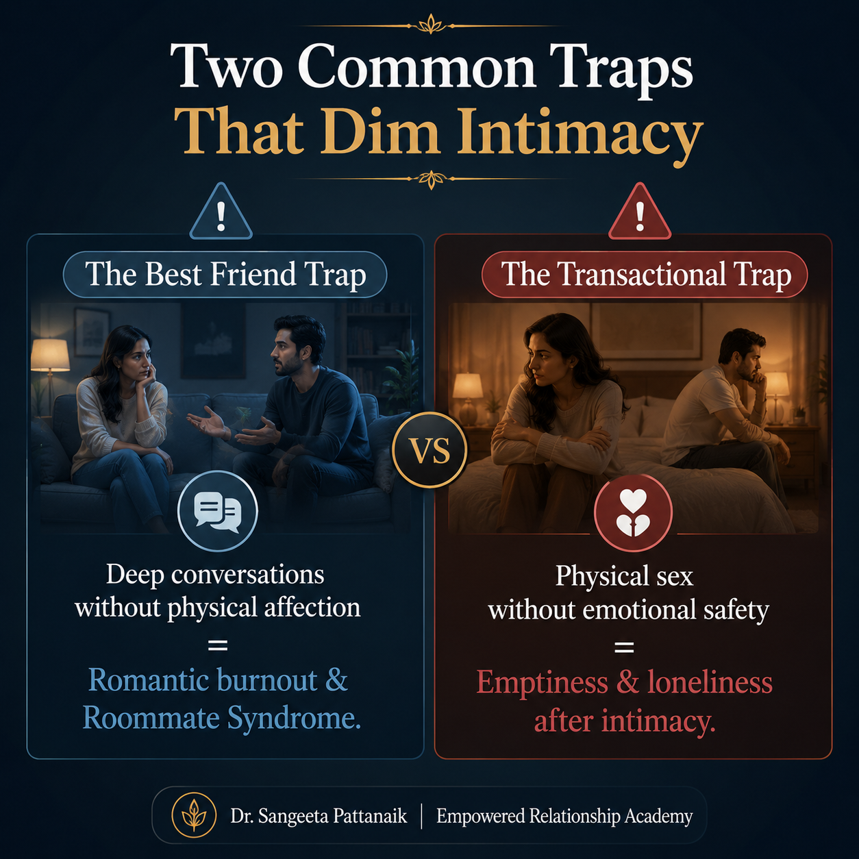 Understanding the relationship balance between emotional safety and physical connection