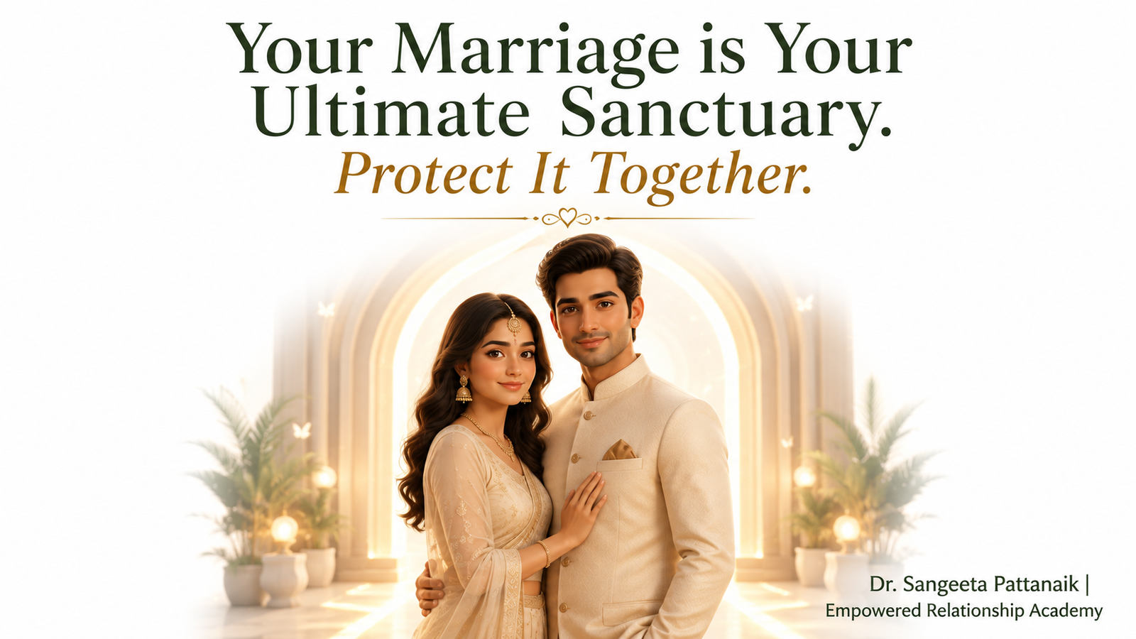The Bride and The Groom enjoying a secure marital sanctuary free from toxic enmeshment